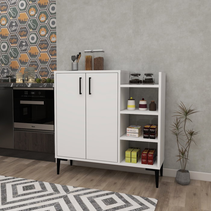Hanah Home Armario multiusos Leskar - Blanco